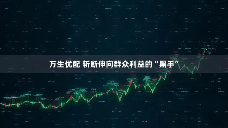 万生优配 斩断伸向群众利益的“黑手”